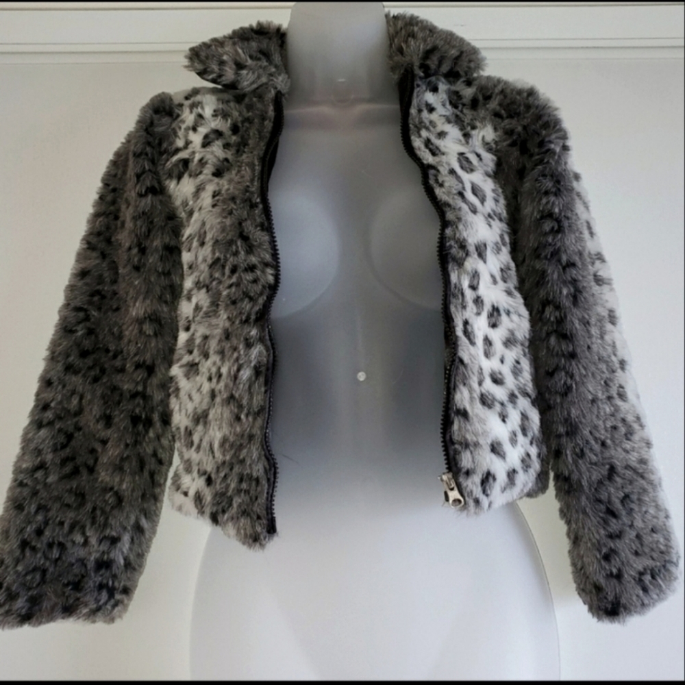 Bongo girl faux fur zip up jacket 4/5